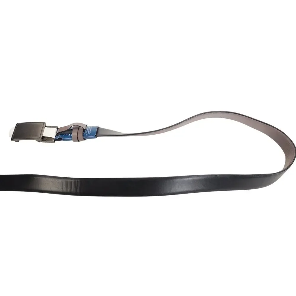 Kenneth Cole Reaction Reversible Exact System Stretch Belt – Gray/Black – NWT